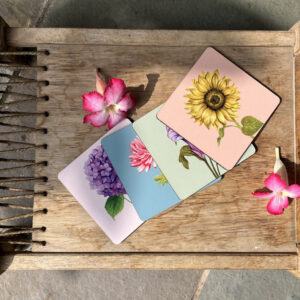 Set of 4 Floral Tea Coaster
