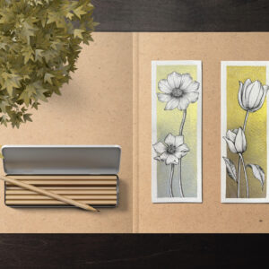 Set of 2 Metallic Book Marks